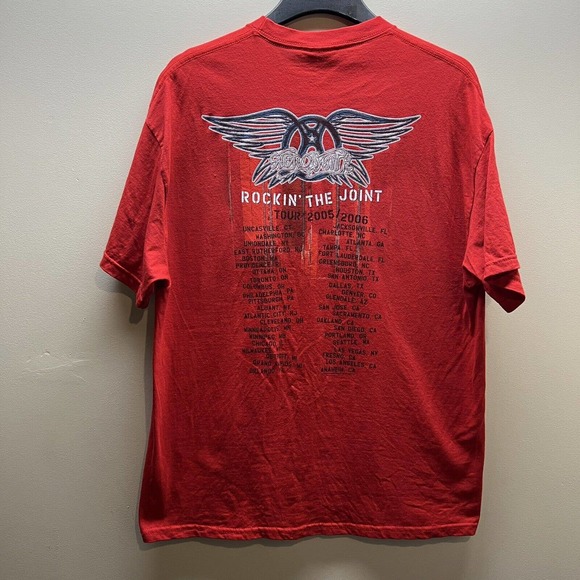 Y2K Aerosmith 2005/2006 Rockin’ the Joint Tour T-shirt Tee - Picture 3 of 4